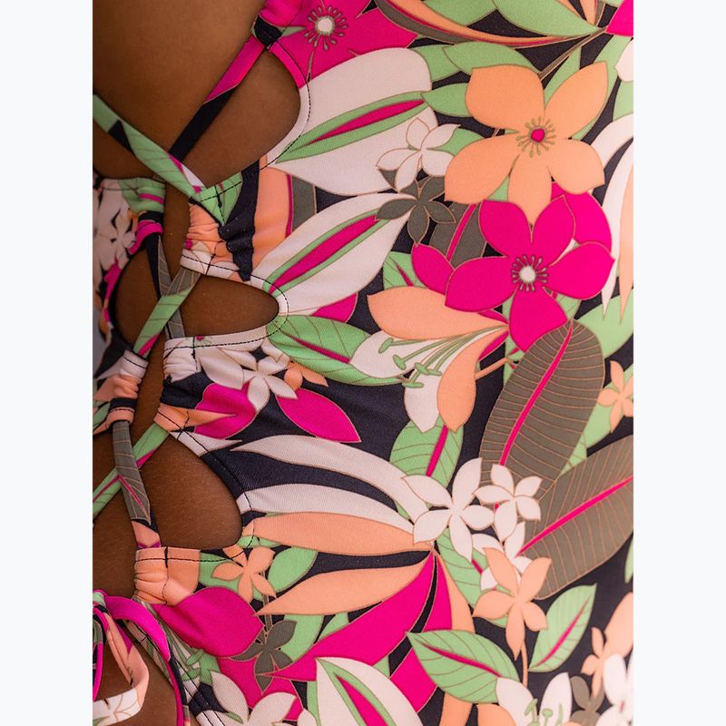 Дамски бански костюм от една част ROXY Printed Beach Classics Lace UP anthracite palm song s 8