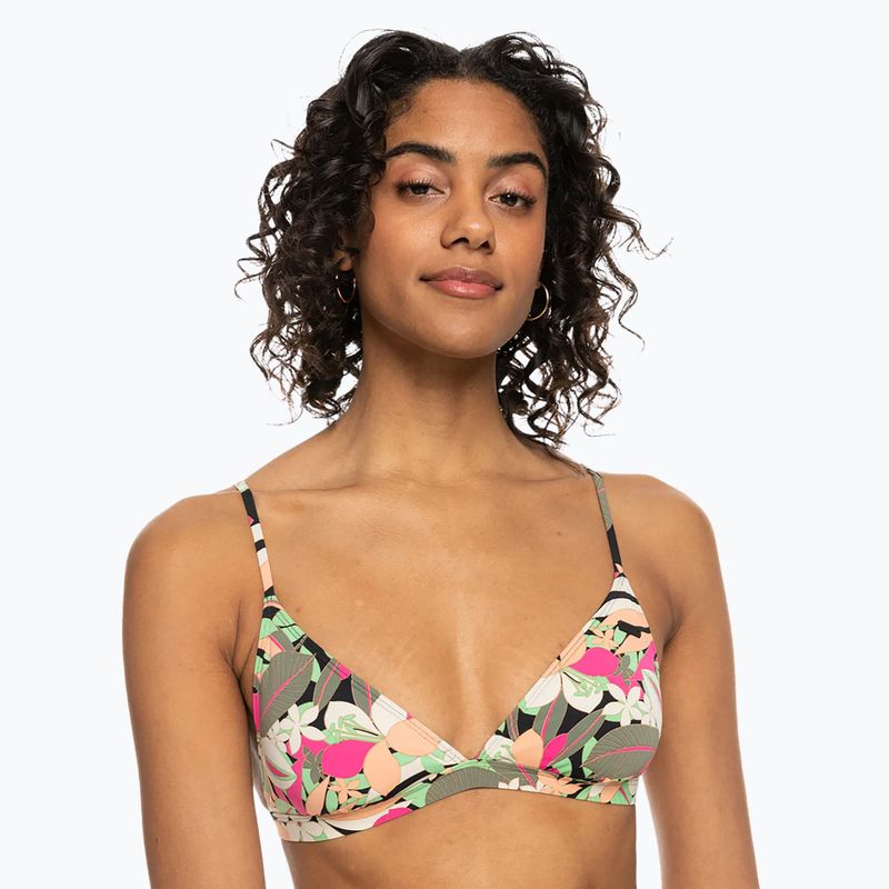 Горнища на бански костюм ROXY Printed Beach Classics Tri anthracite palm song s 2