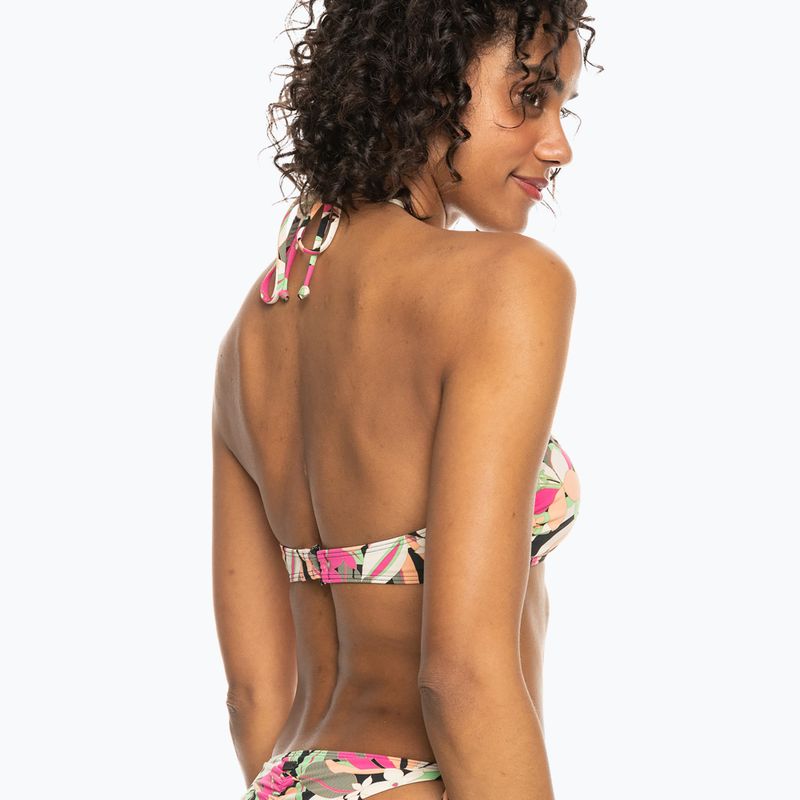 Горнище на бански костюм ROXY Printed Beach Classics Halter anthracite palm song s 4