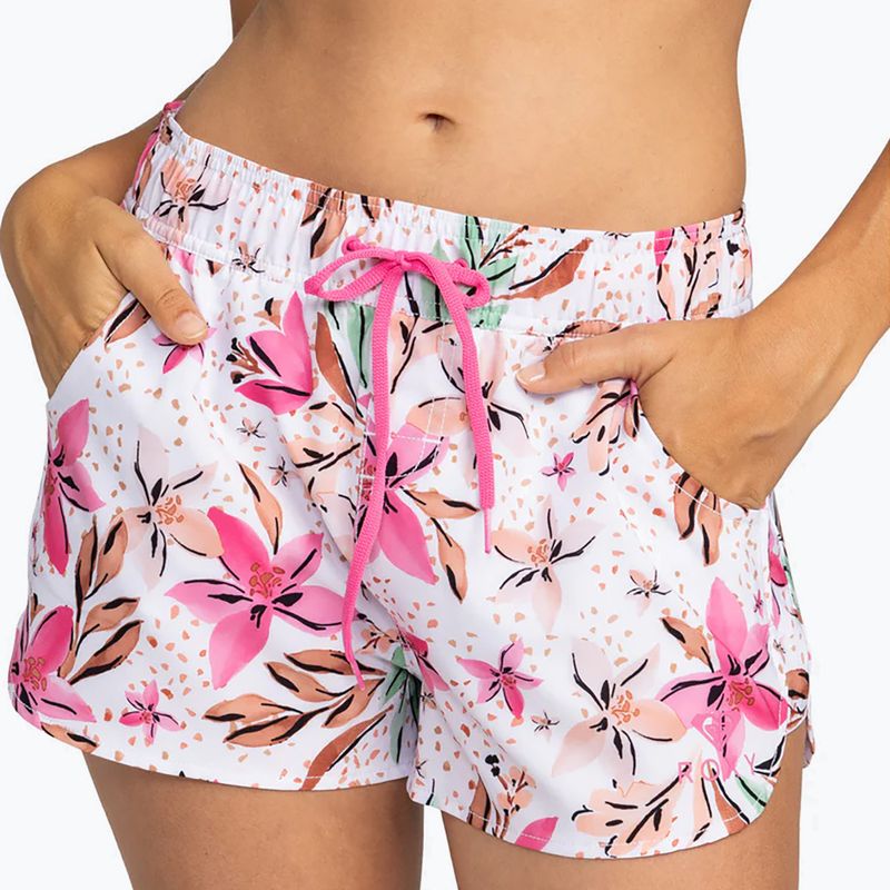 Дамски шорти за плуване ROXY Wave Printed 2 white happy tropical swim 2