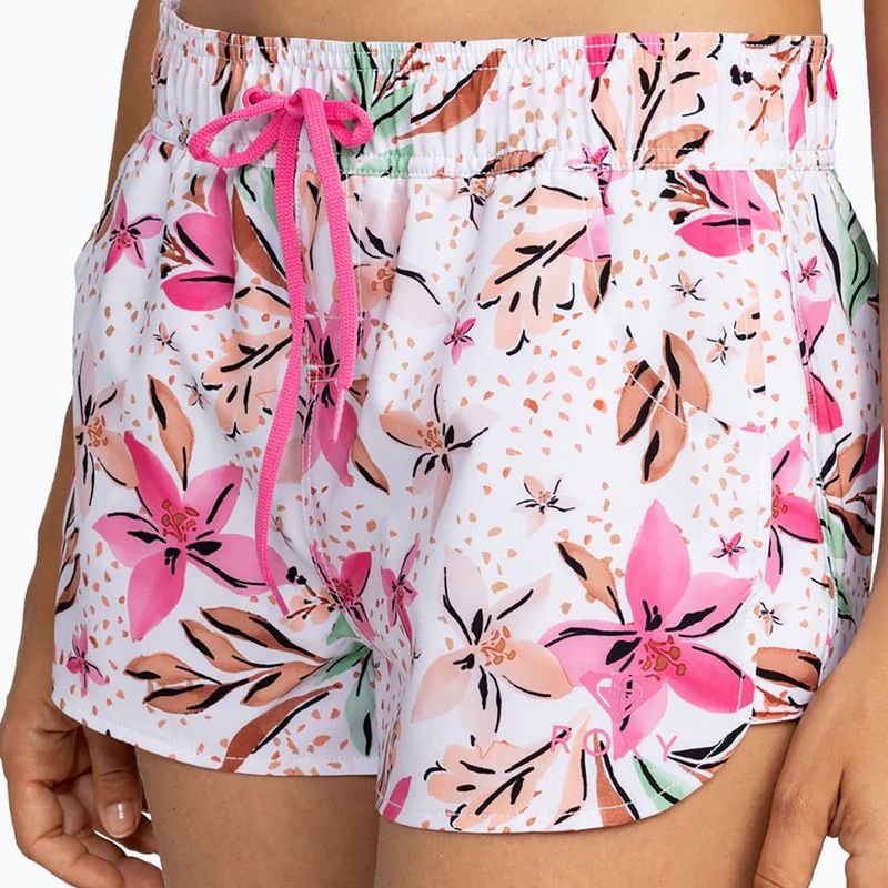 Дамски шорти за плуване ROXY Wave Printed 2 white happy tropical swim 4