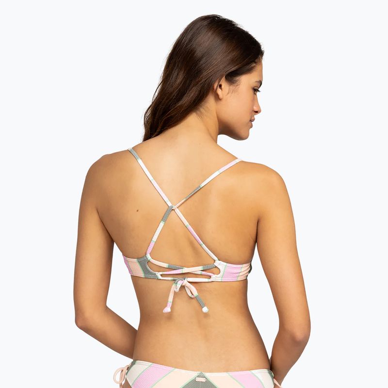 Горнище на бански костюм ROXY Vista Stripe Strappy agave green very vista stripe 4