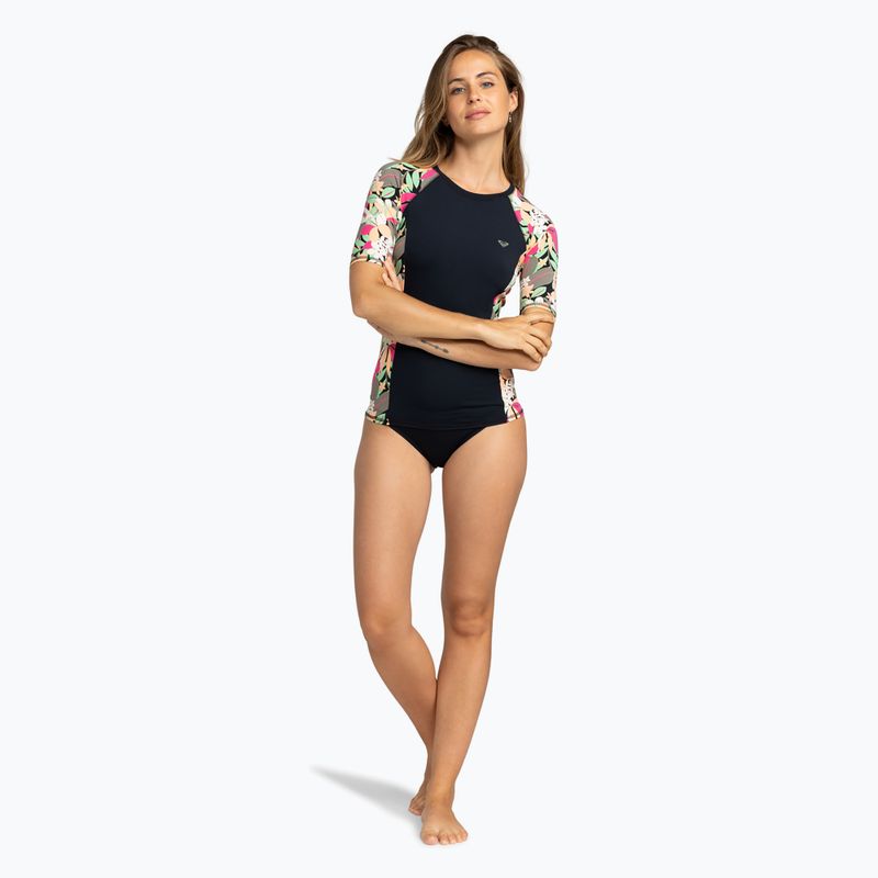 Дамска тениска за плуване ROXY Lycra Printed anthracite palm song s 2