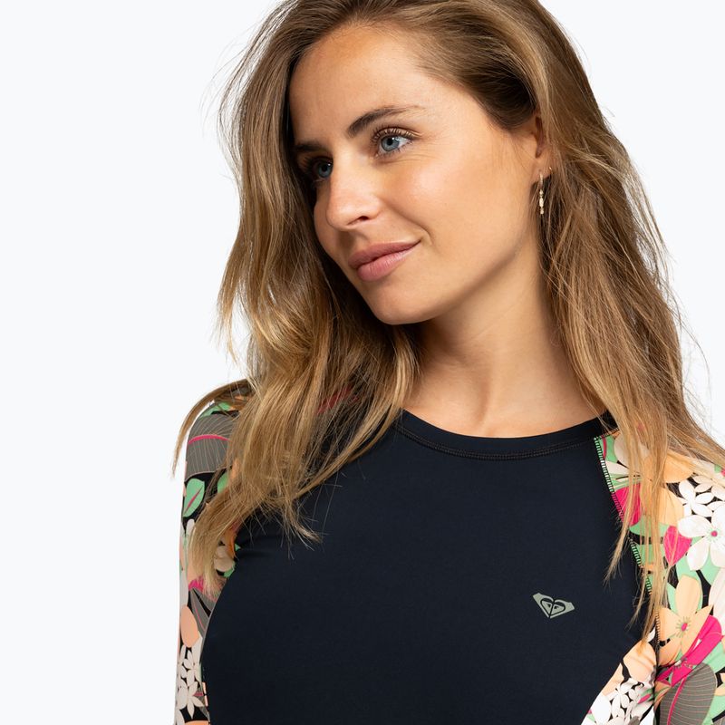 Дамска тениска за плуване ROXY Lycra Printed anthracite palm song s 5