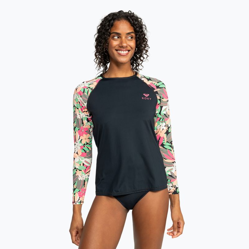 Дамска блуза с дълъг ръкав за плуване ROXY Lycra Printed anthracite palm song s 2