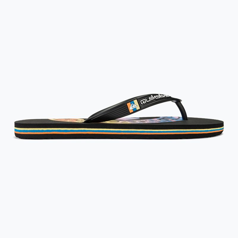 Мъжки джапанки Quiksilver Molokai Art II black/black/orange 2