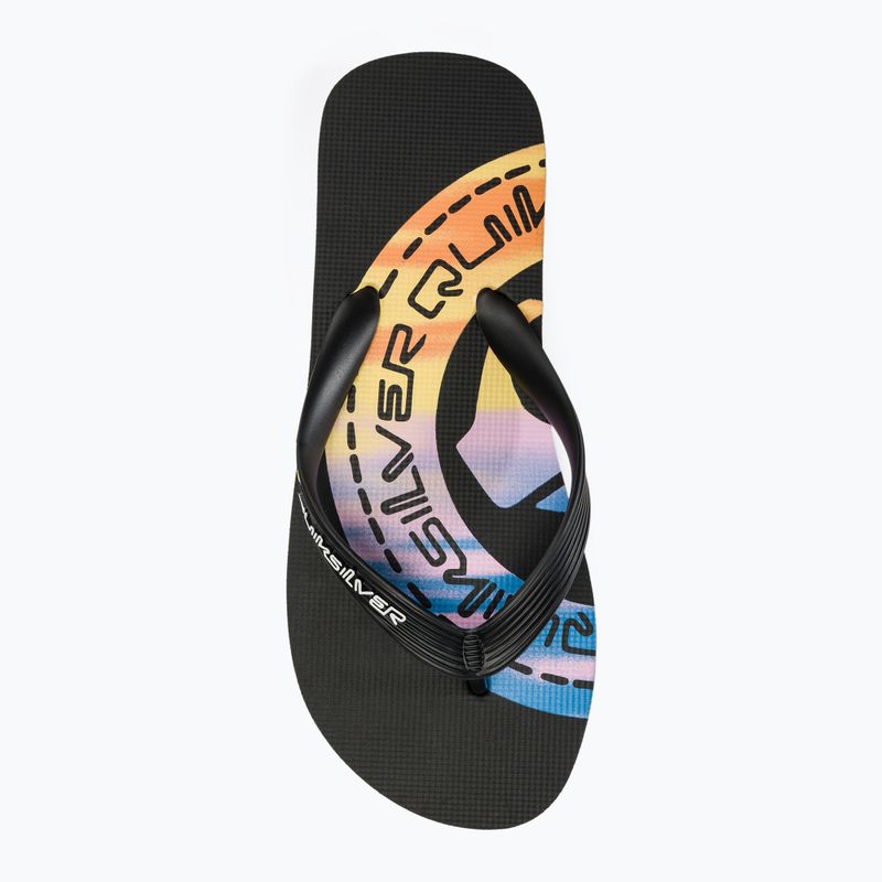 Мъжки джапанки Quiksilver Molokai Art II black/black/orange 5