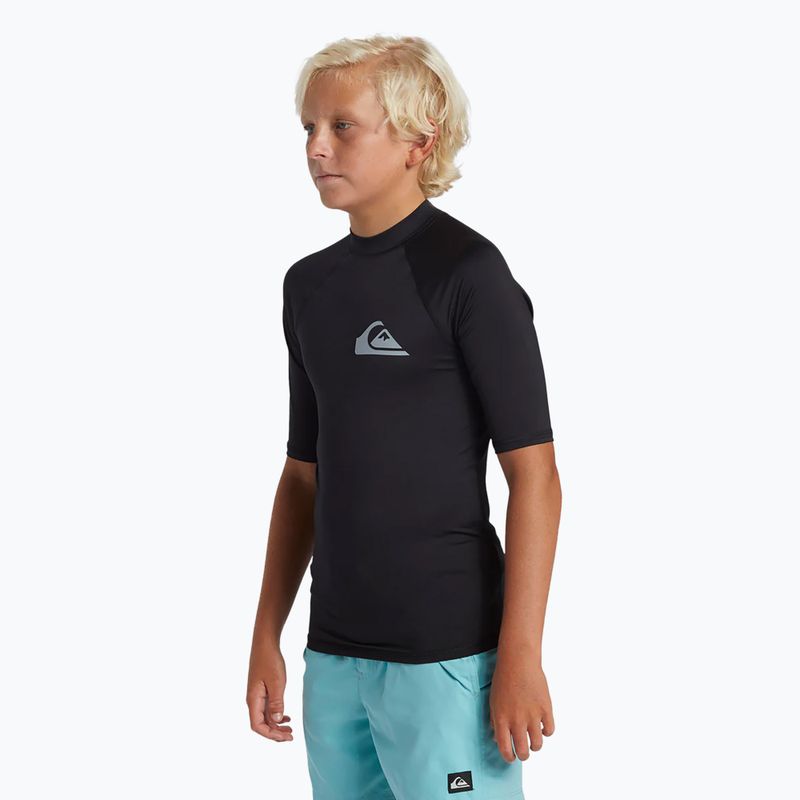 Детска тениска за плуване Quiksilver Everyday UPF50 black 3
