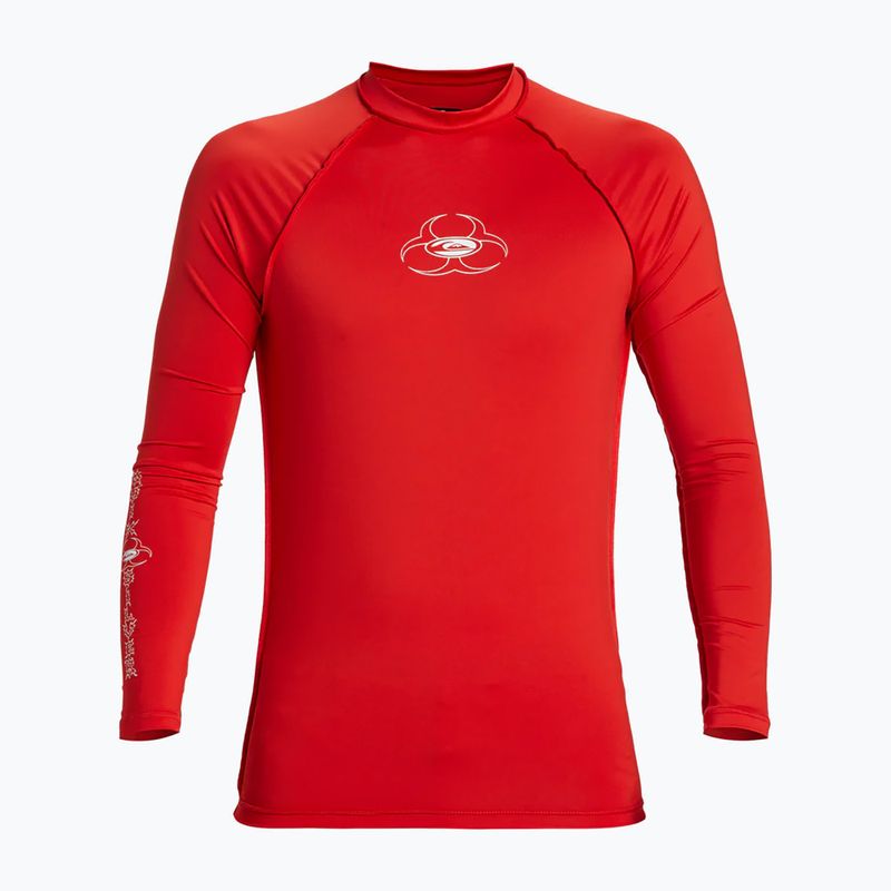 Мъжка блуза с дълъг ръкав за плуване Quiksilver Saturn UPF50 high risk червен 5