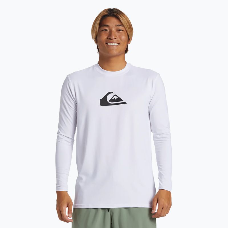 Мъжка блуза с дълъг ръкав за плуване Quiksilver Everyday Surf Tee white