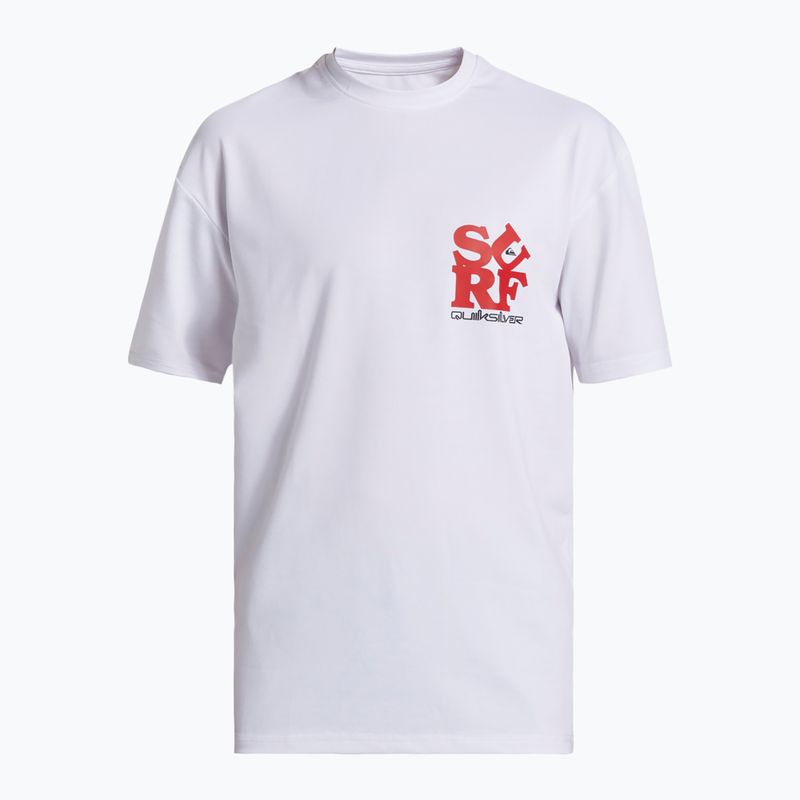 Детска тениска за плуване Quiksilver Everyday Surf Tee white/black 6