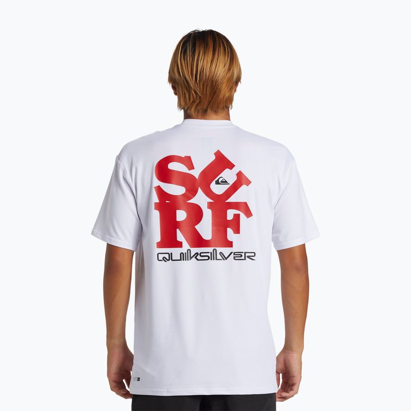 Мъжка тениска за плуване Quiksilver Everyday Surf Tee white/black 2