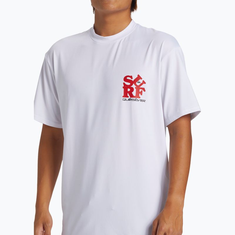 Мъжка тениска за плуване Quiksilver Everyday Surf Tee white/black 3