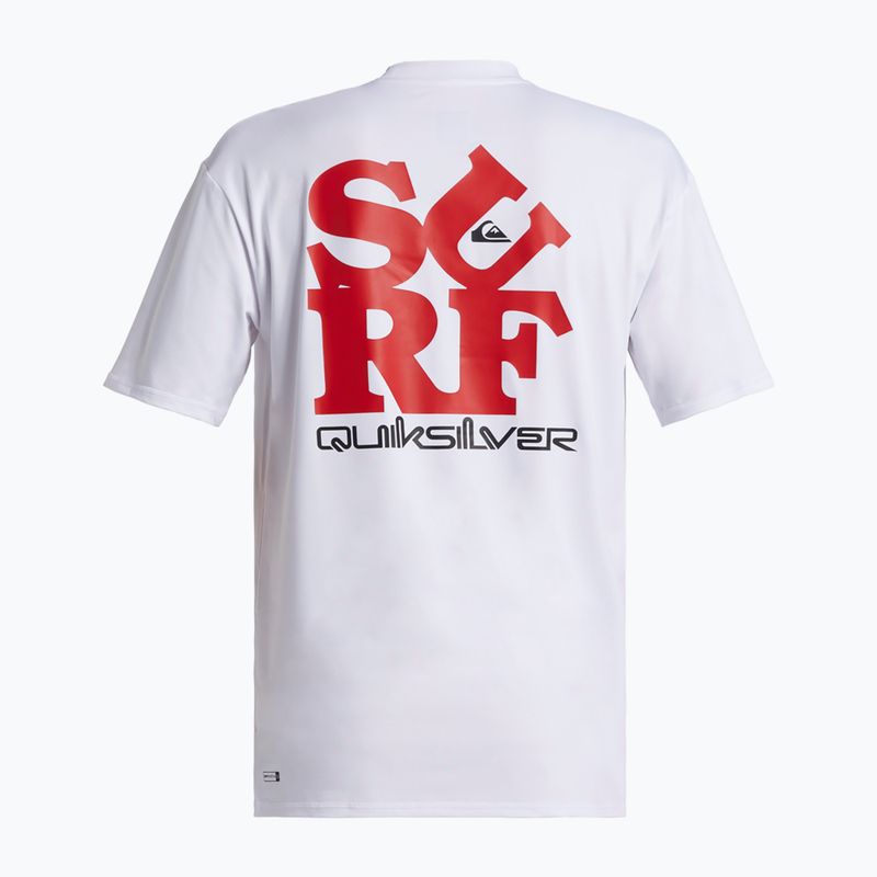 Мъжка тениска за плуване Quiksilver Everyday Surf Tee white/black 5