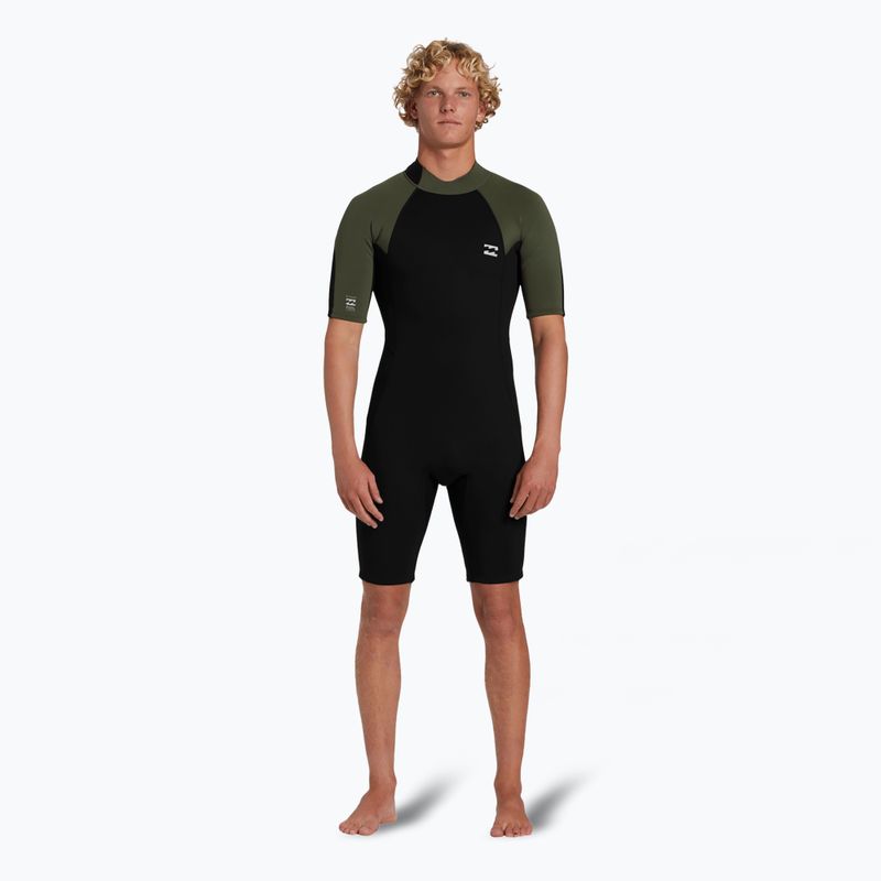 Мъжки бански Billabong 2mm Foil Back Zip Spring moss Swim Foam 2