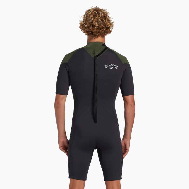 Мъжки бански Billabong 2mm Foil Back Zip Spring moss Swim Foam 3