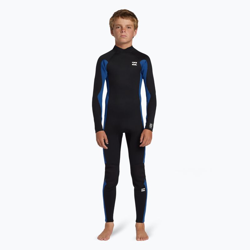 Детски неопренов костюм за плуване Billabong Swim Foam 3/2 mm Foil BZ FL mid blue