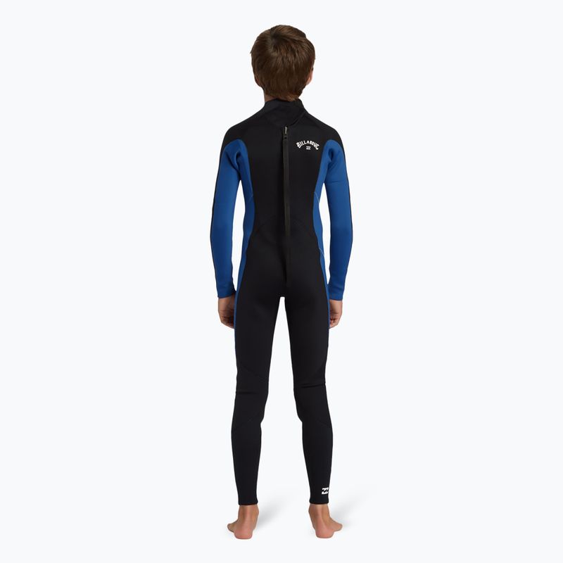 Детски неопренов костюм за плуване Billabong Swim Foam 3/2 mm Foil BZ FL mid blue 2