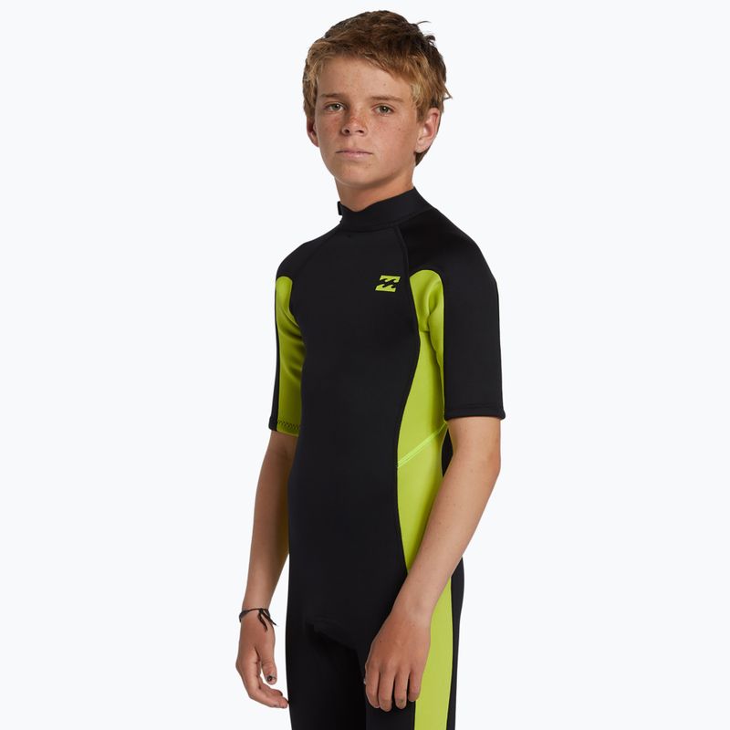 Детски неопренов костюм за плуване Billabong 2 mm Foil BZ FL fluro lime 3