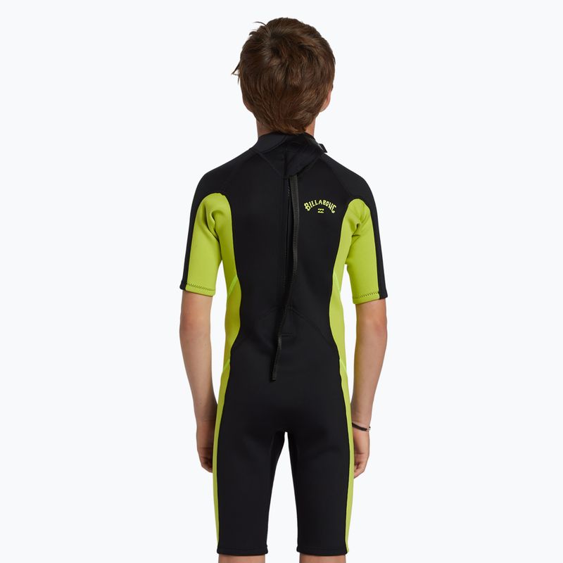 Детски неопренов костюм за плуване Billabong 2 mm Foil BZ FL fluro lime 4