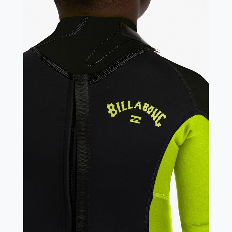 Детски неопренов костюм за плуване Billabong 3/2 mm Foil BZ FL fluro lime 5