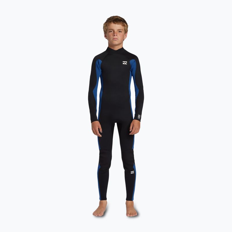 Детски неопренов костюм за плуване Billabong 4/3 mm Foil Back Zip GBS mid blue