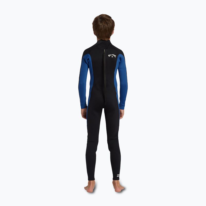 Детски неопренов костюм за плуване Billabong 4/3 mm Foil Back Zip GBS mid blue 2