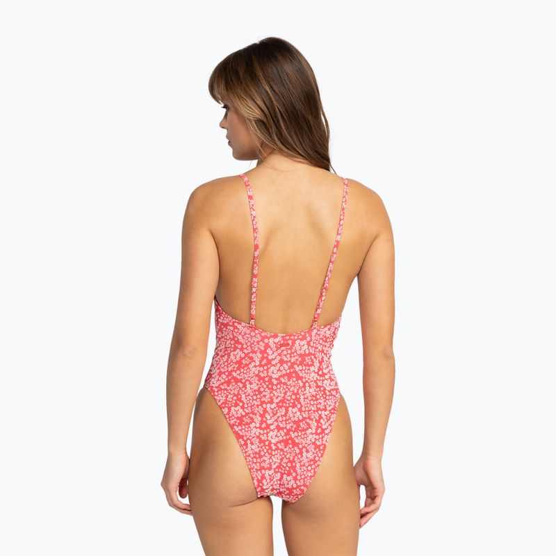 Дамски бански костюм от една част ROXY Margarita V Neck hibiscus margarita 4