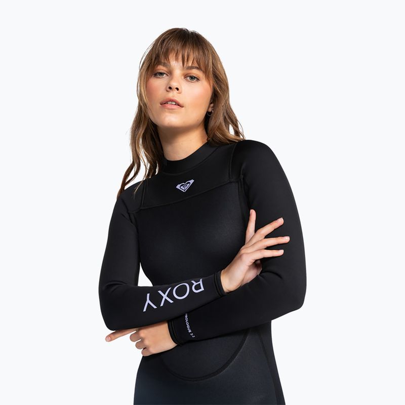 Дамски неопренов костюм за плуване ROXY 3/2 Prologue Back Zip Flock black 3