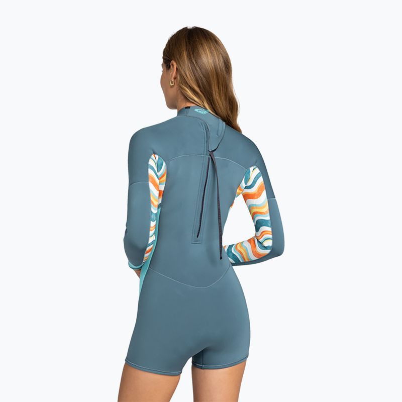 Дамски неопренов костюм за плуване ROXY 2.0 Swell Series Back Zip starglazer 3