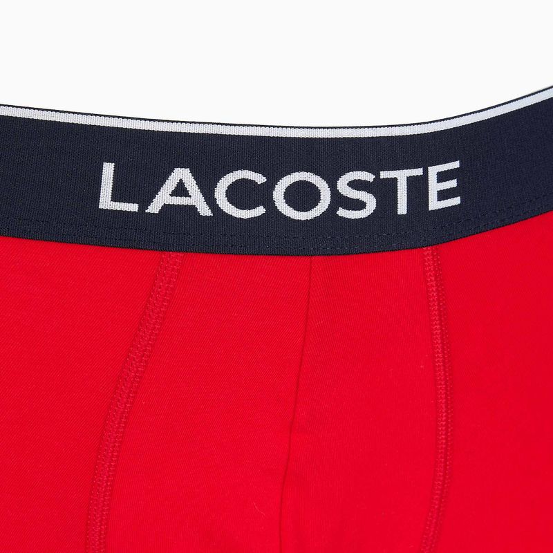 Боксерки Lacoste 5H3389 W64 3 чифта navy blue/red methylene 7