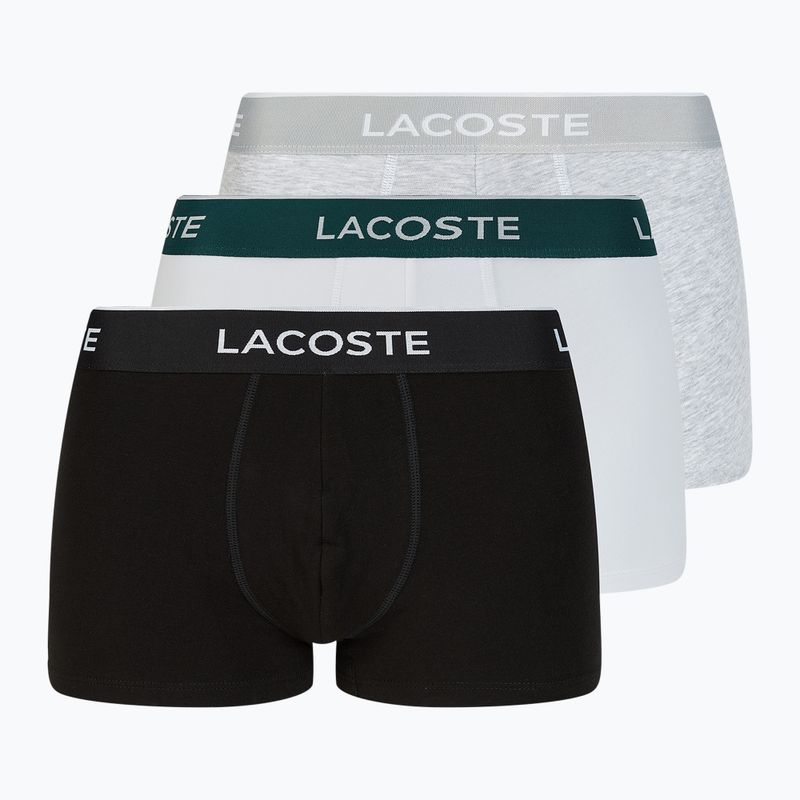 Боксерки Lacoste 5H3389 NUA 3 чифта black/white/silver chine