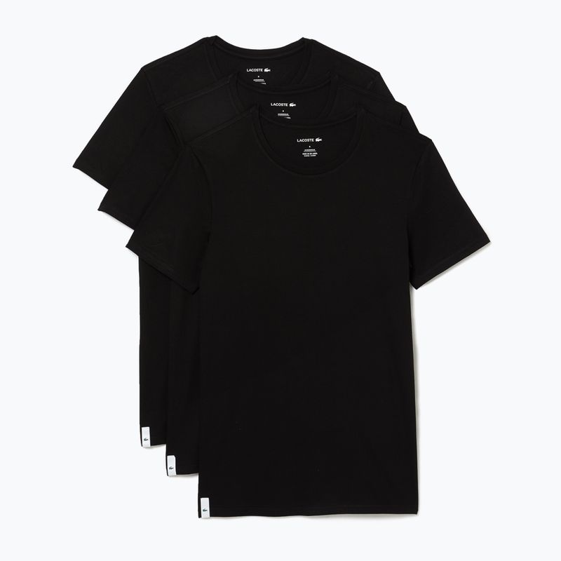 Мъжка тениска Lacoste TH3321 3 бр. black