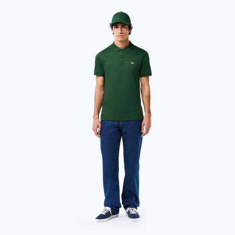 Мъжка поло тениска Lacoste DH2050 green 3