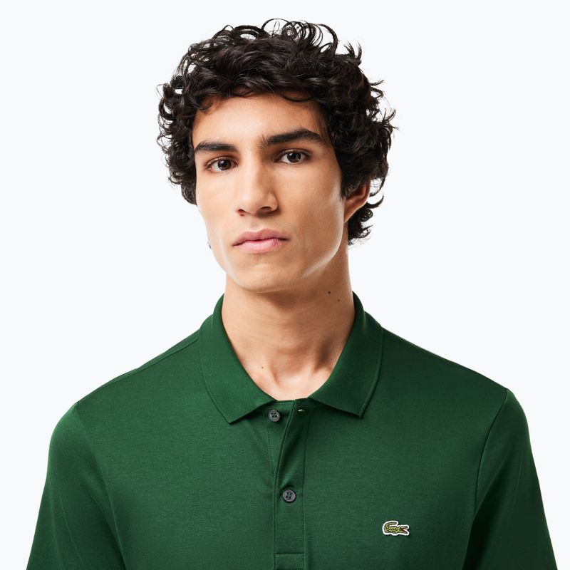 Мъжка поло тениска Lacoste DH2050 green 4