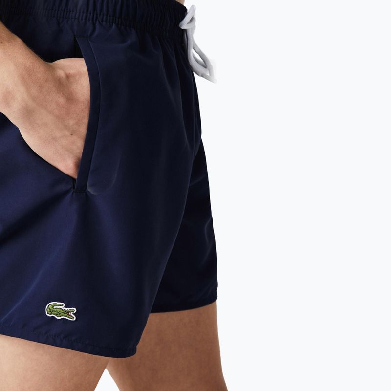 Мъжки къси панталони за плуване Lacoste MH6270 JB1 тъмно синьо 4