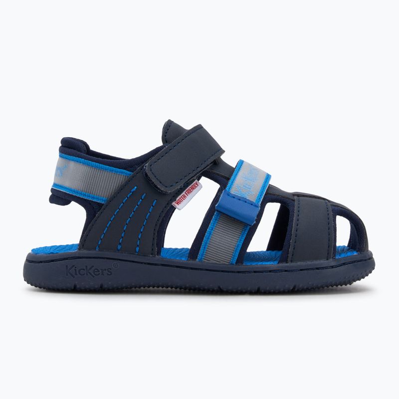 Детски сандали Kickers Kickbeachou в тъмносин цвят 2
