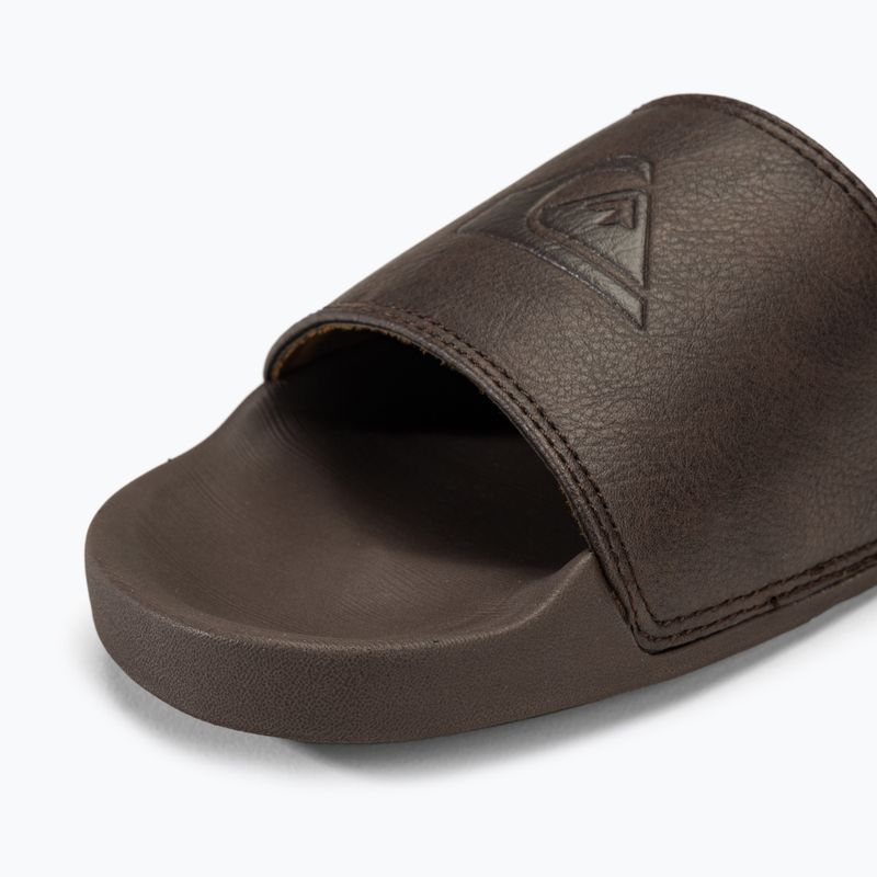 Мъжки чехли Quiksilver Rivi Nubuck Slide brown 1 7