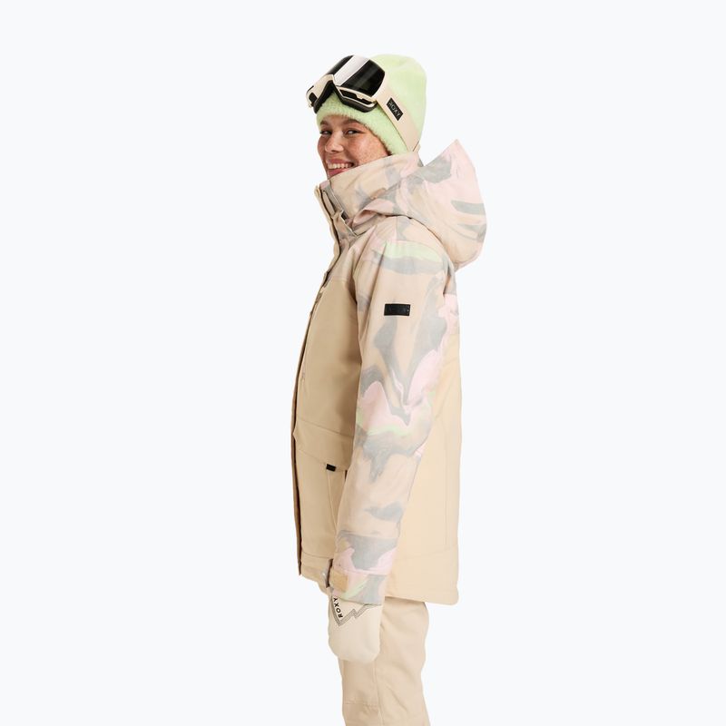 Дамско яке за сноуборд ROXY Dawnrae Parka pebble swirl 4