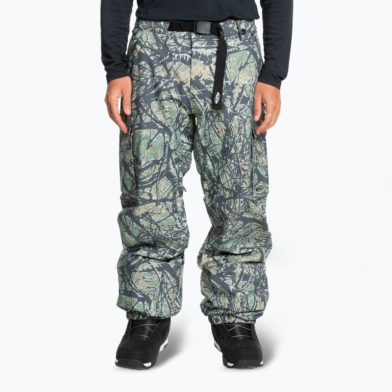 Мъжки панталони за сноуборд Quiksilver Snow Down Cargo woodland abstract sea spray