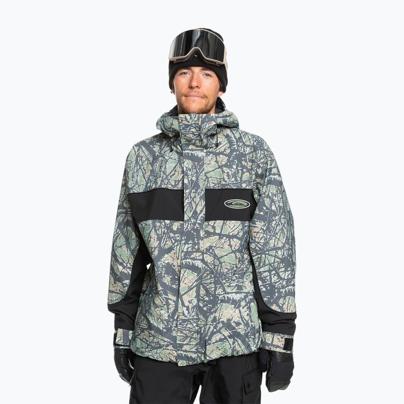 Мъжко яке за сноуборд Quiksilver High Altitude 20K woodland abstract sea spray