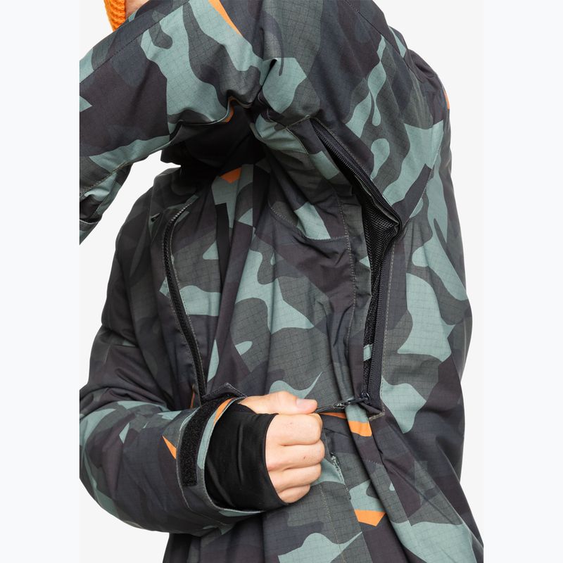 Мъжко яке за сноуборд Quiksilver Mission Printed puzzle camo sea spray 6