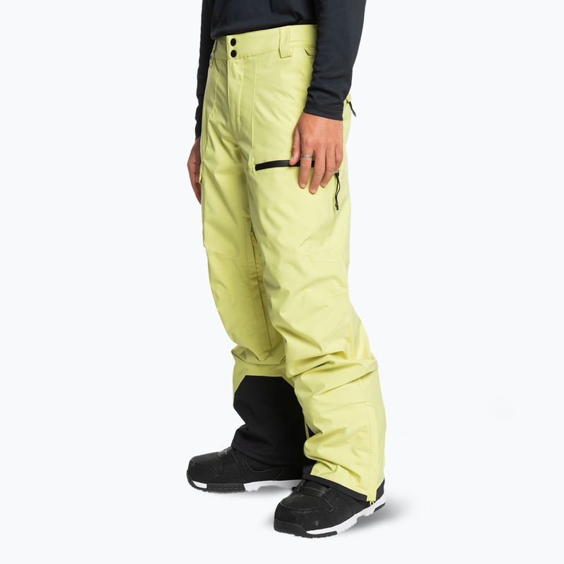 Мъжки панталони за сноуборд Quiksilver Utility celery green 4