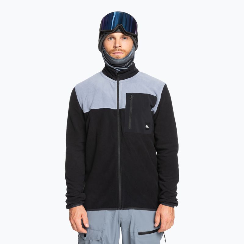 Мъжки суитшърт Quiksilver Aker Full Zip Fleece Sweatshirt true black
