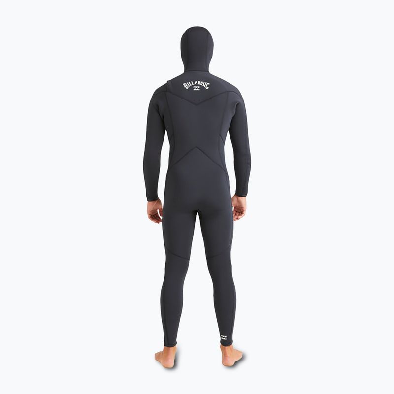 Мъжки неопренов костюм за плуване Billabong 5/4 mm Absolute Natural Chest Zip Hooded black 4