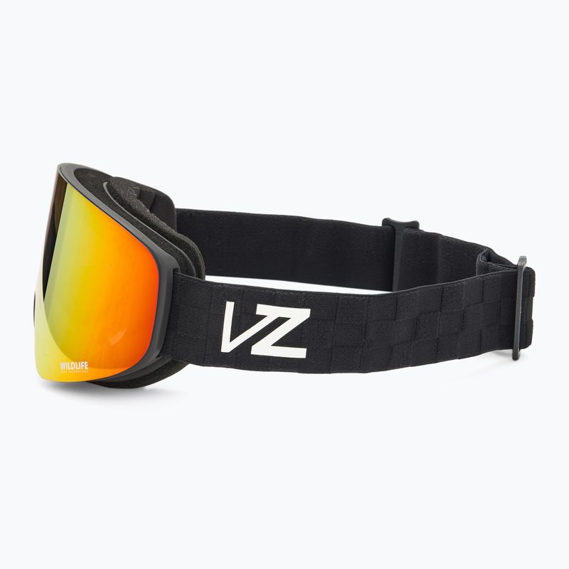 VonZipper Encore black satin/wildlife fire chrome очила за сноуборд 4