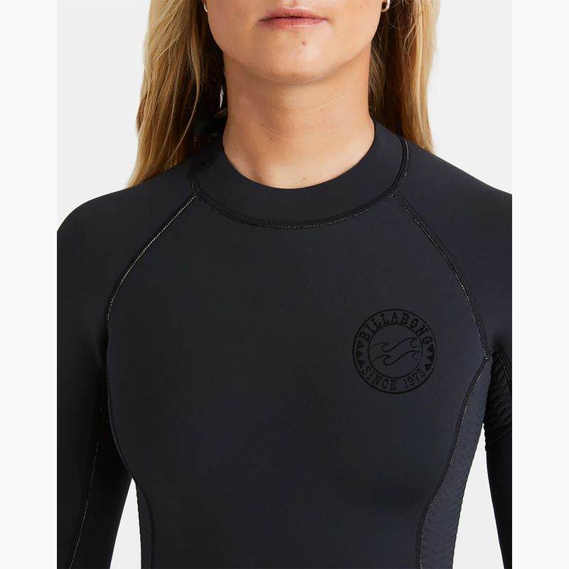 Дамски неопренов костюм за плуване Billabong 2/2 мм Spring Fever Natural Back Zip LS Spring black 5