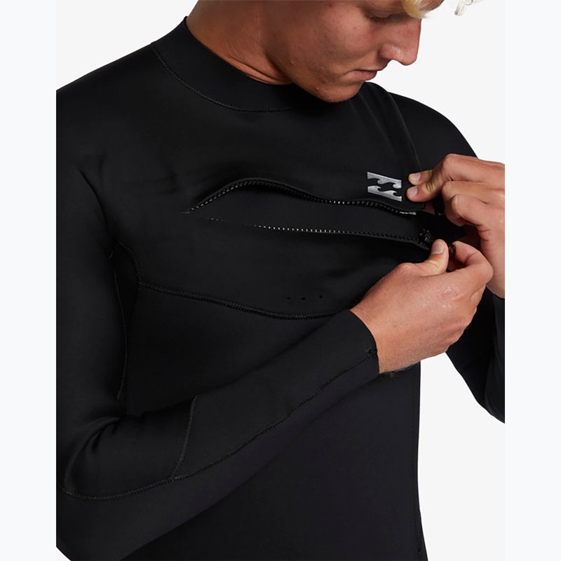 Мъжки неопренов костюм за плуване Billabong 5/4 mm Foil Chest Zip GBS black 4