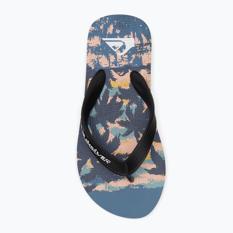 Quiksilver Molokai Art 25 Младежки джапанки fiery coronet blue tropicamo 5