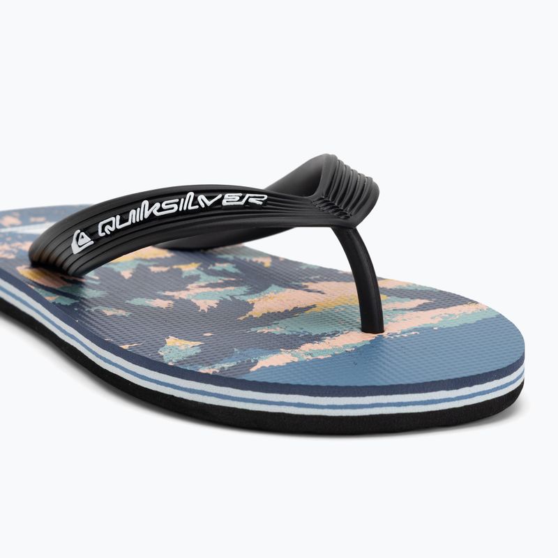Quiksilver Molokai Art 25 Младежки джапанки fiery coronet blue tropicamo 7